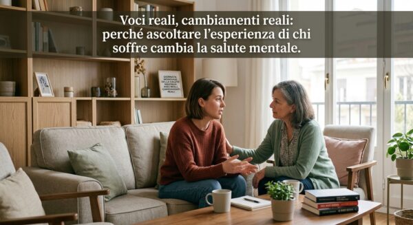 Voci reali, cambiamenti reali: perché ascoltare l’esperienza di chi soffre cambia la salute mentale